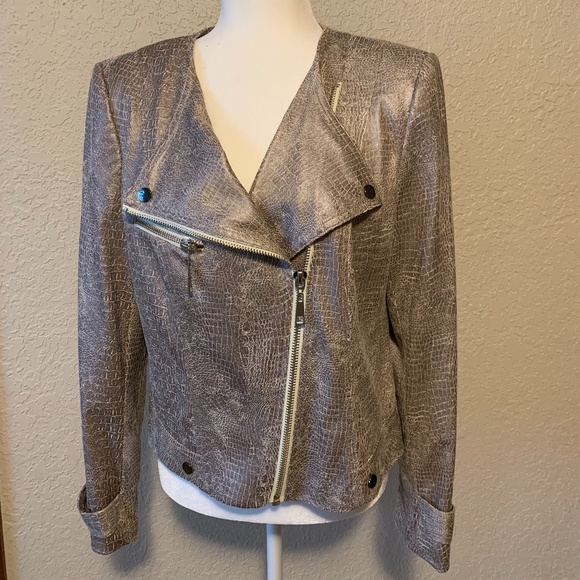 Lena Gabrielle Jackets & Blazers - Lena Gabrielle Vegan Leather Moto Jacket